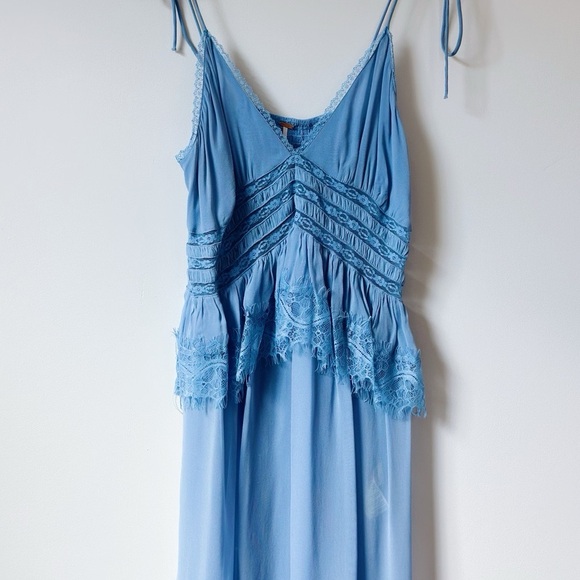 Free People Intimately x Revolve Kiki Slip in Chambray Blue - Picture 6 of 10